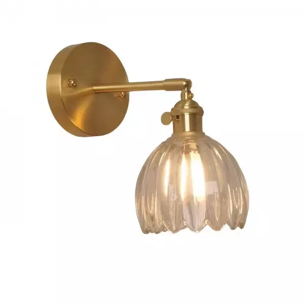 RetroLume - Vintage Tulip Glass Wall Sconce