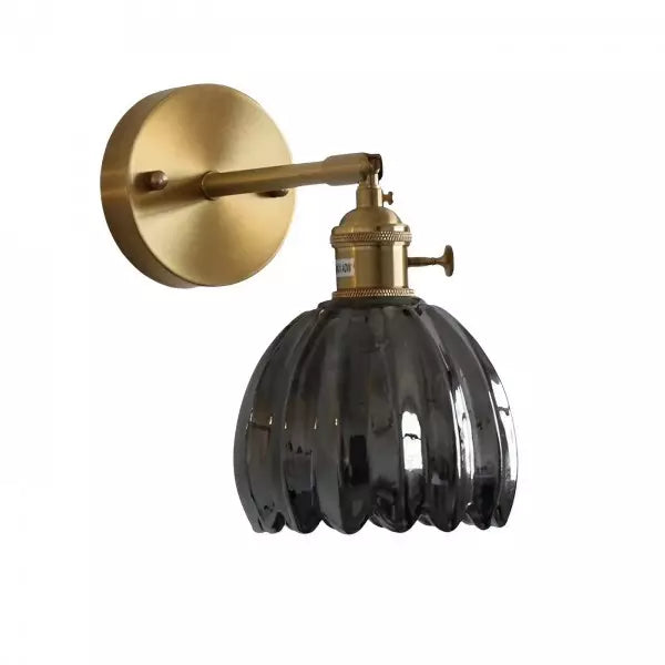 RetroLume - Vintage Tulip Glass Wall Sconce