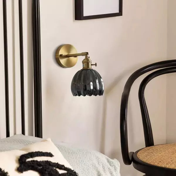 RetroLume - Vintage Tulip Glass Wall Sconce