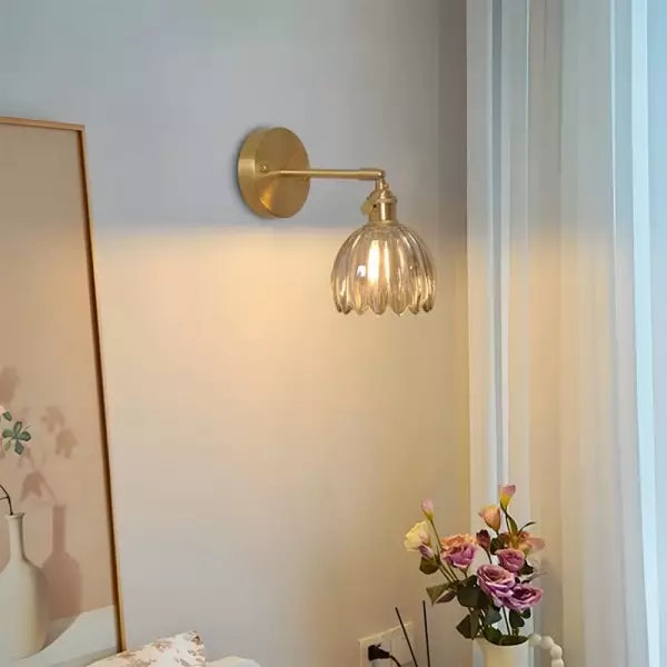 RetroLume - Vintage Tulip Glass Wall Sconce