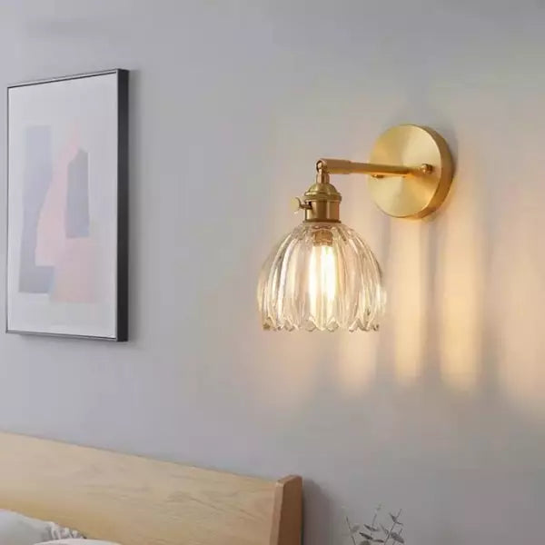 RetroLume - Vintage Tulip Glass Wall Sconce