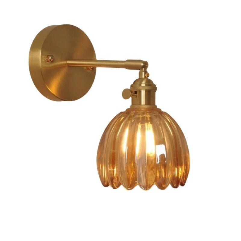 RetroLume - Vintage Tulip Glass Wall Sconce