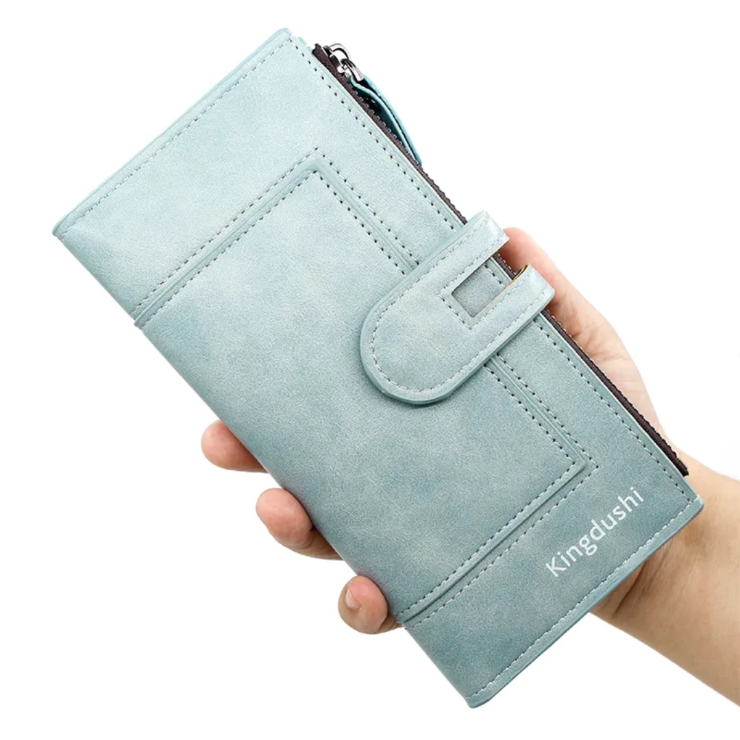 ElegantLeather - Portefeuille Long en Cuir Authentique
