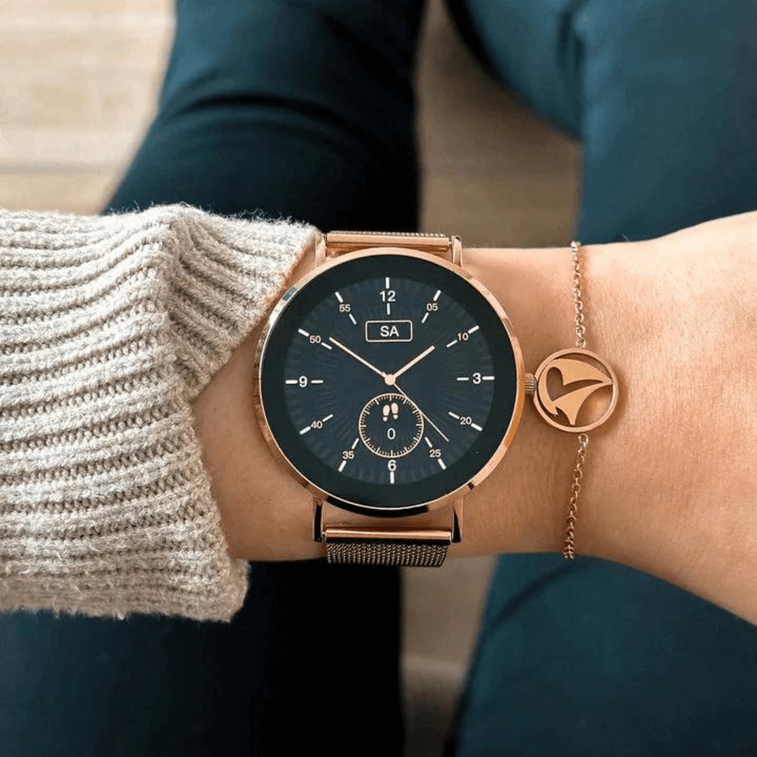 SlimGrace Elite - Smartwatch AMOLED Ultra-Slim Femme