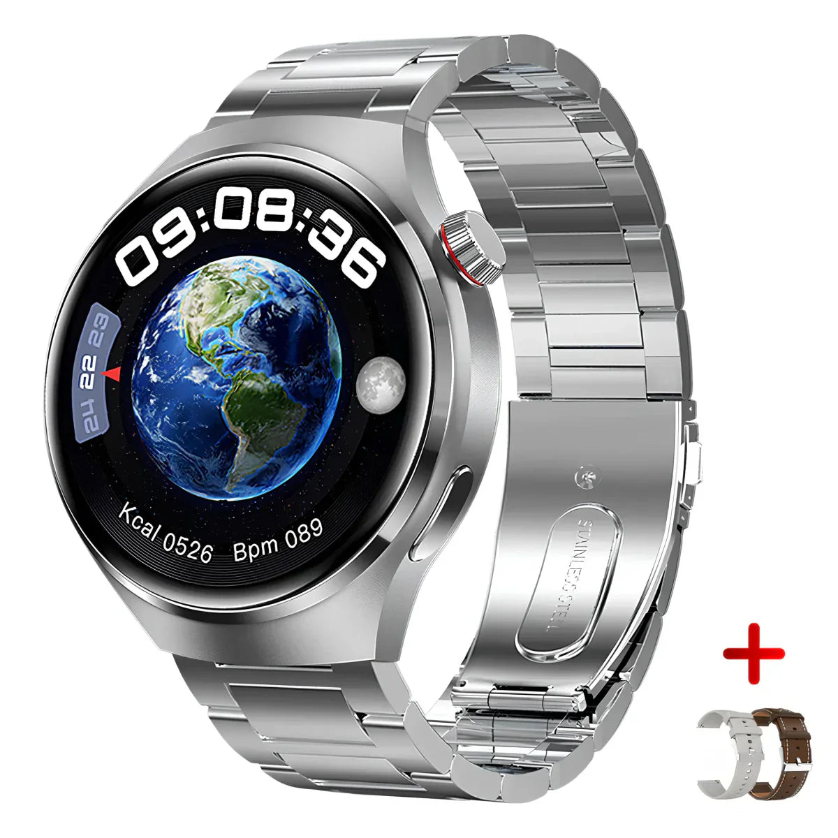EliteXplorer Watch - Smartwatch Santé AMOLED Élégante