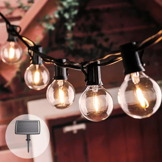 Guirlande Lumineuse Solaire LED Deluxe - Éclairage d'Ambiance Sans Fil pour Jardin
