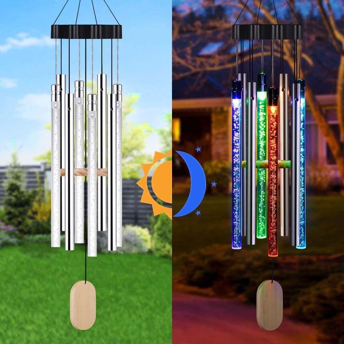Harmony - Carillon à Vent Solaire avec Lumière Multicolore