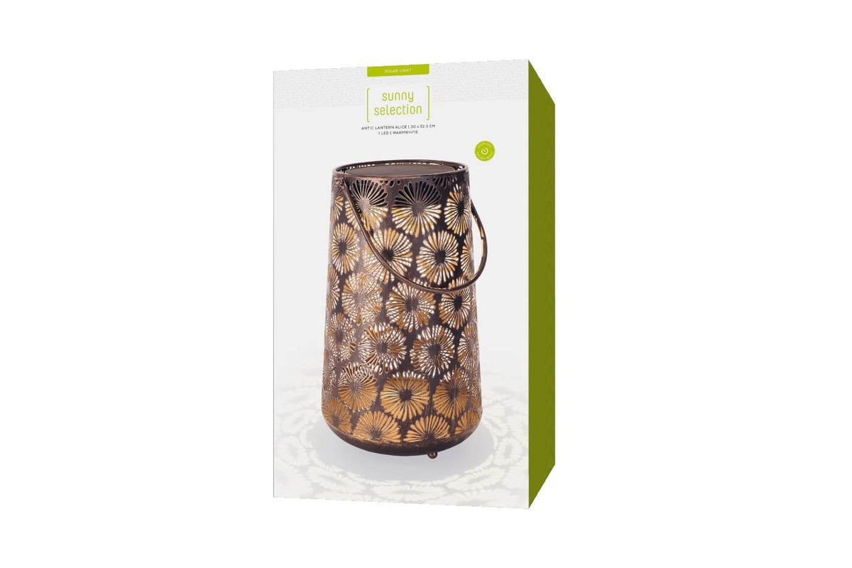 Antic Daisy - Vintage Solar Lantern for Enchanting Garden Lighting