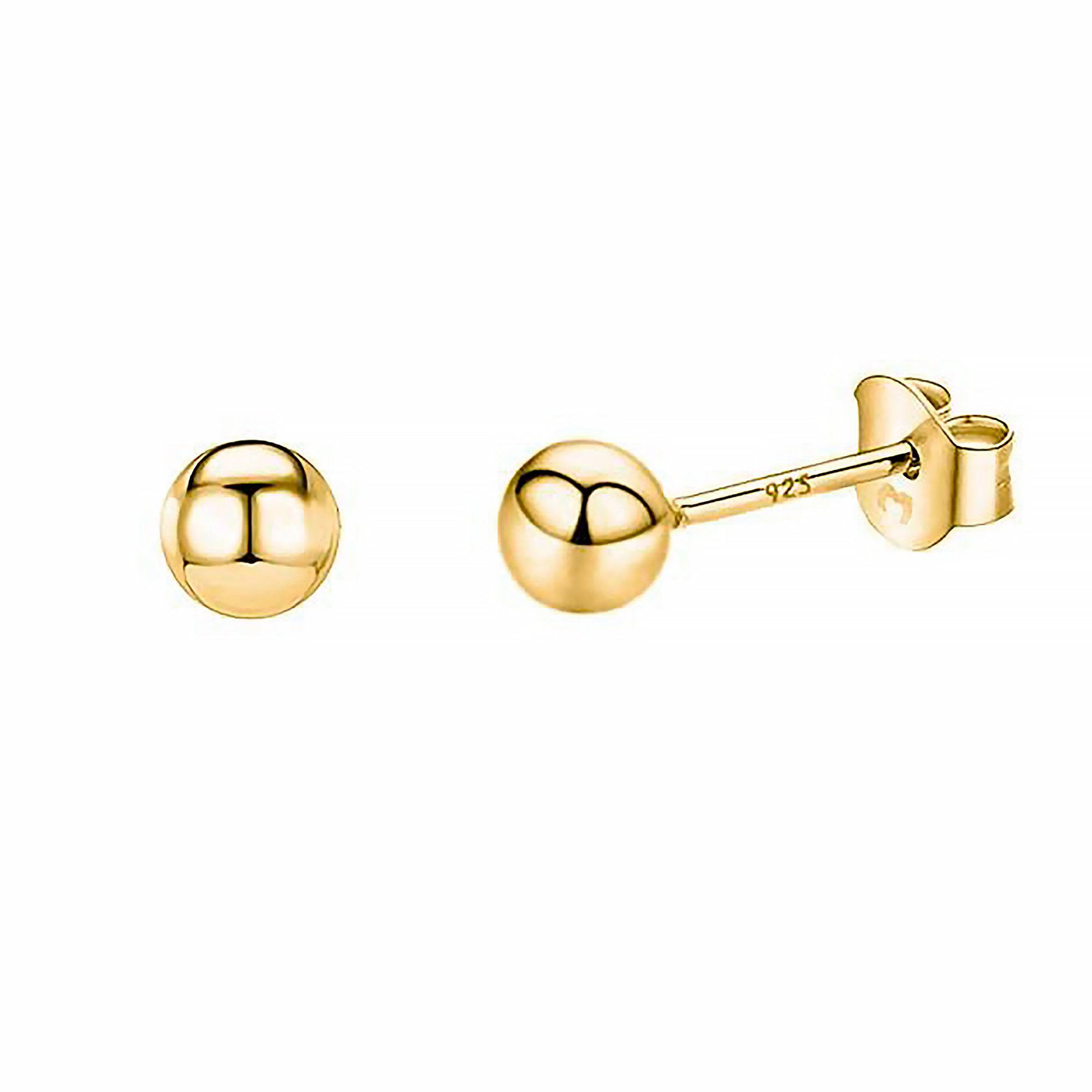 Lunara - Minimalist Round Silver Stud Earrings