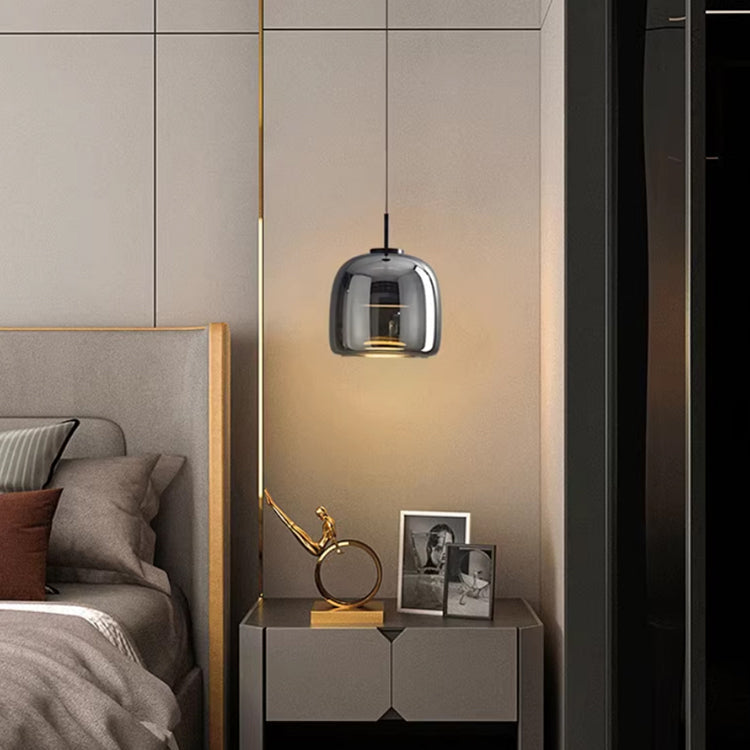 MidnightShine Lamp - Modern Black Glass Pendant Light