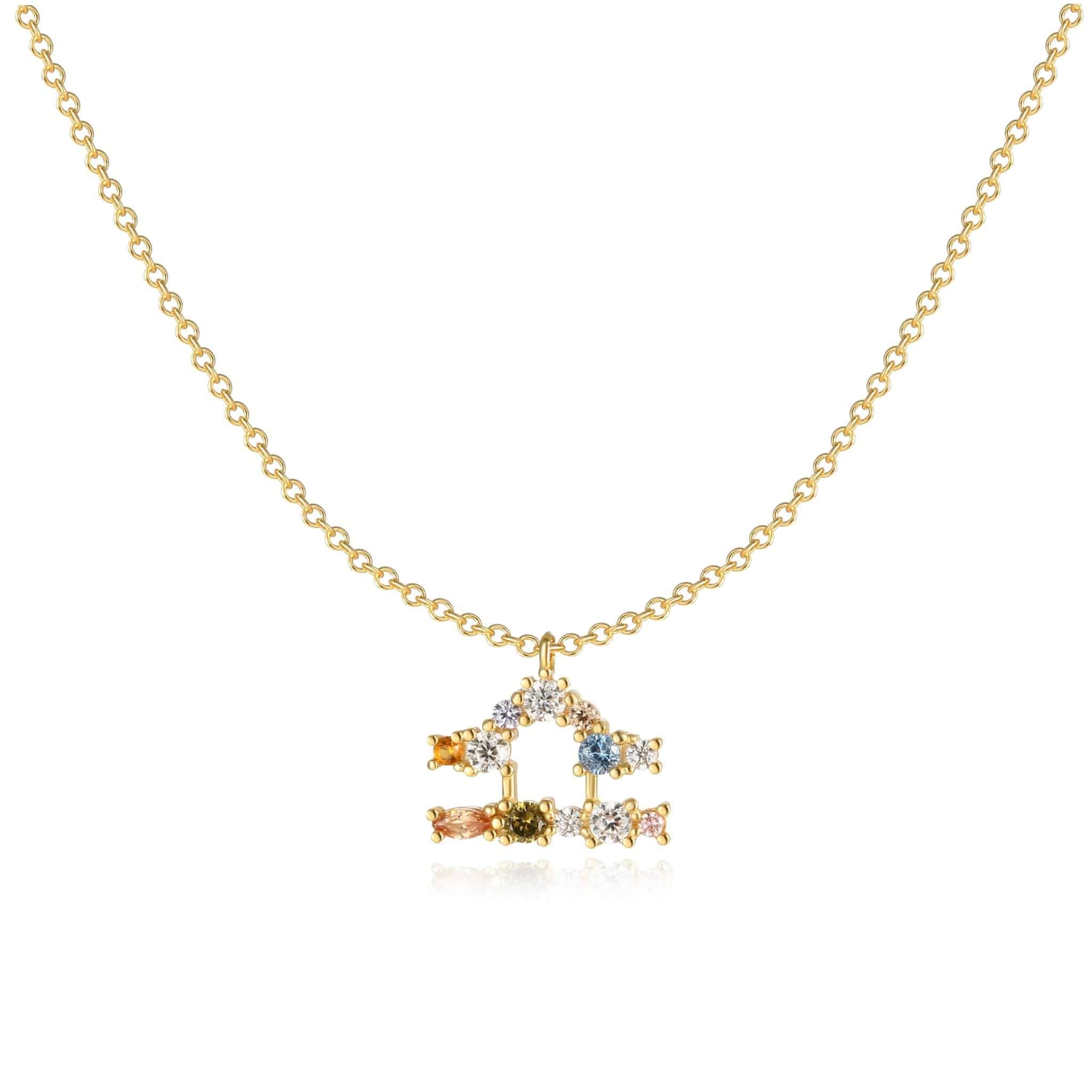 Celestia - Elegant Celestial Star Necklace in Silver
