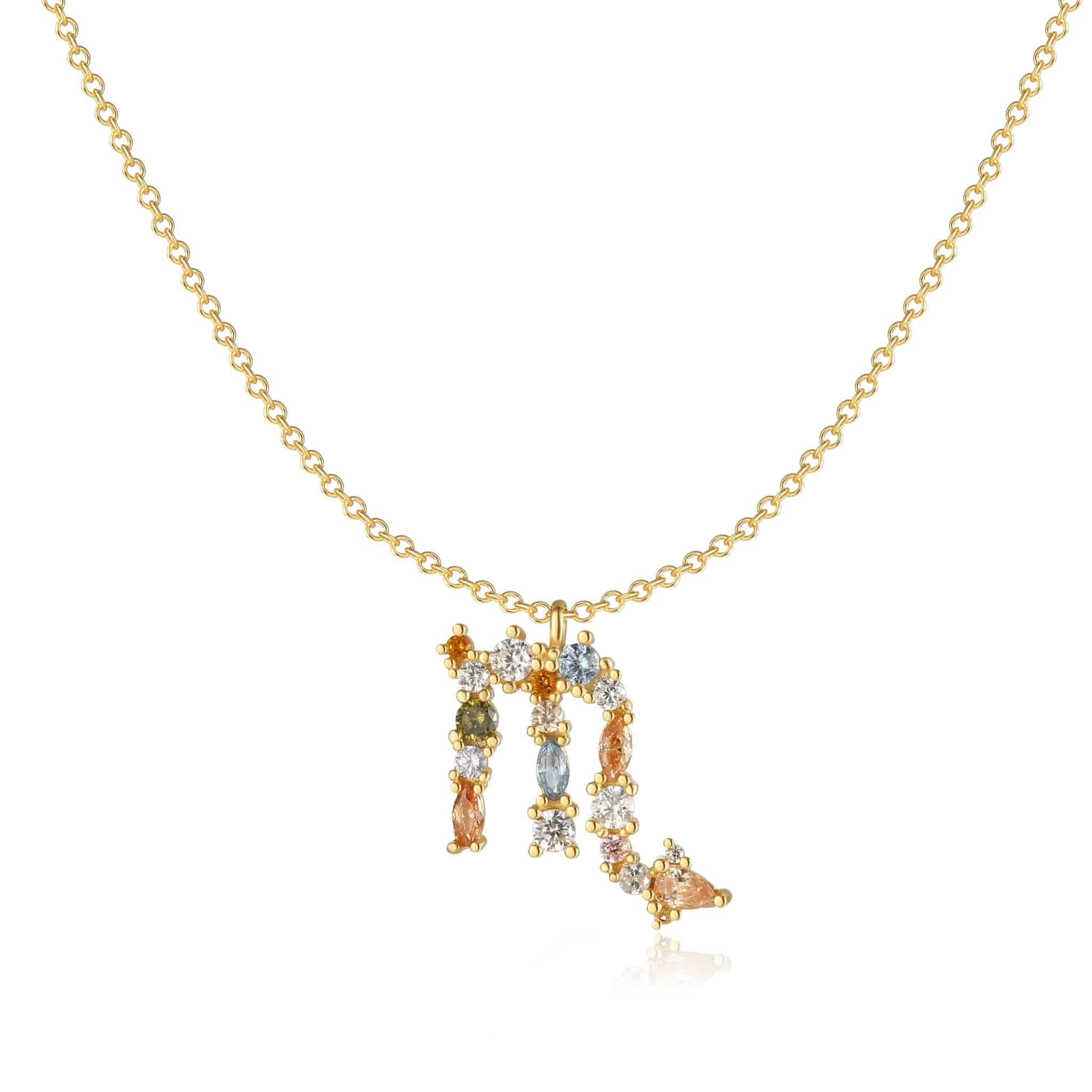 Celestia - Elegant Celestial Star Necklace in Silver