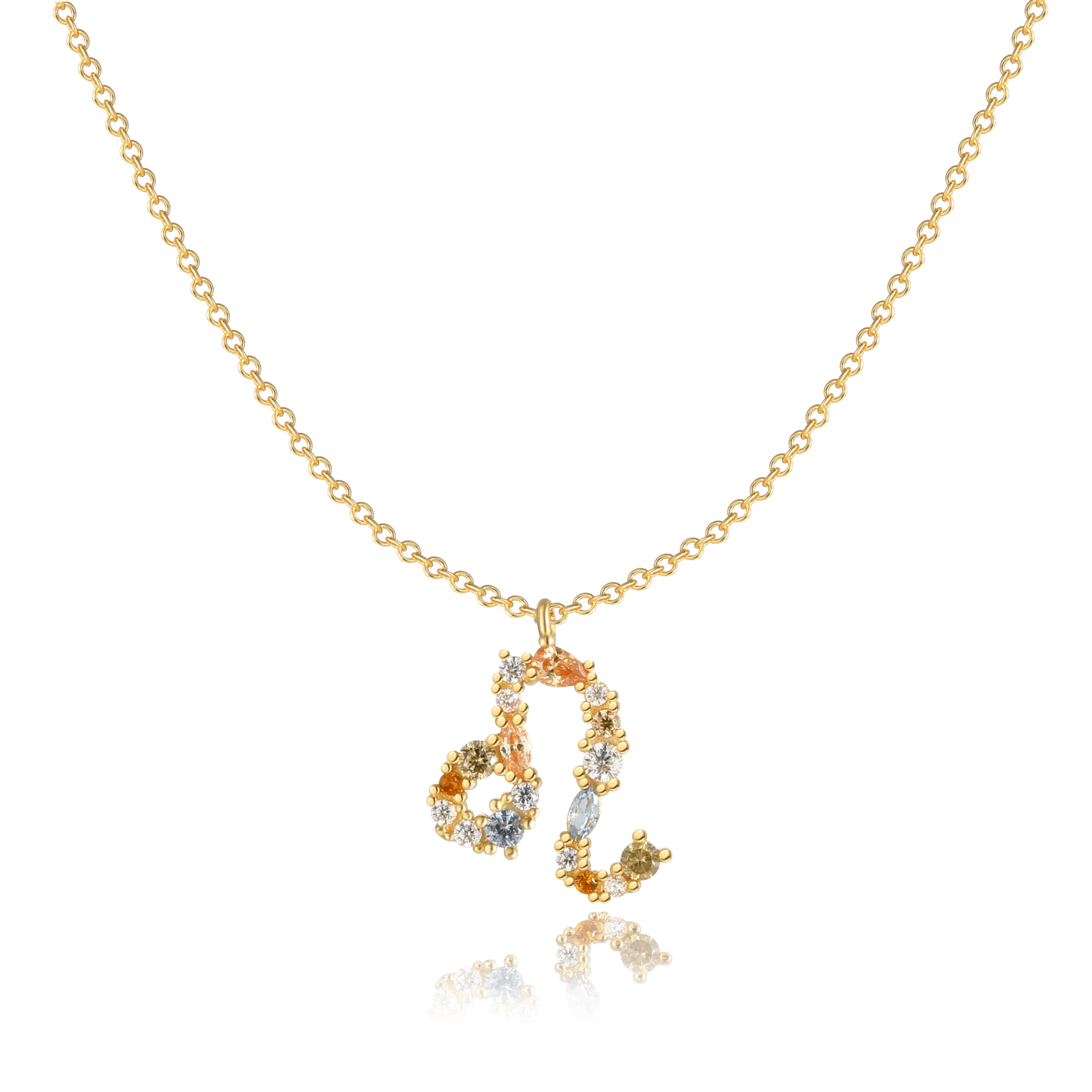 Celestia - Elegant Celestial Star Necklace in Silver