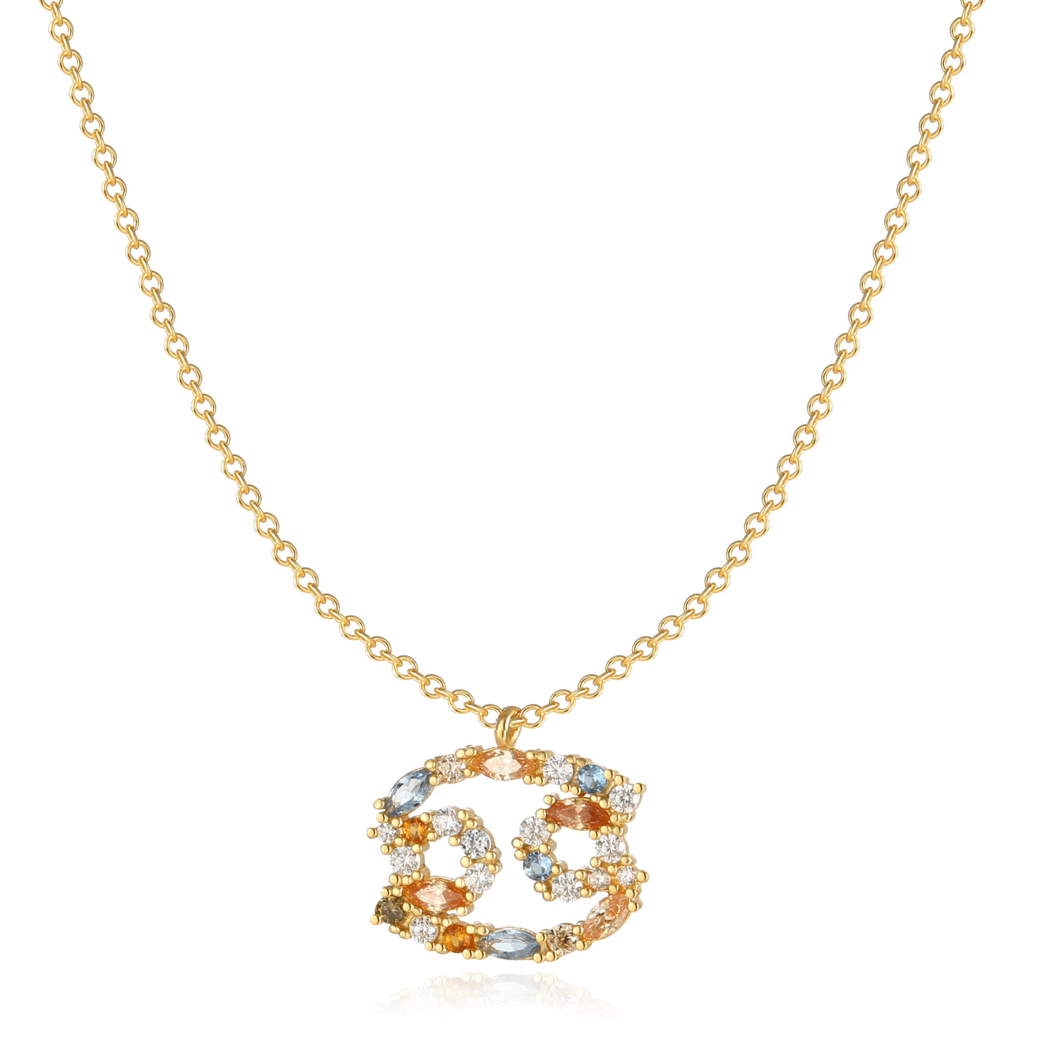Celestia - Elegant Celestial Star Necklace in Silver
