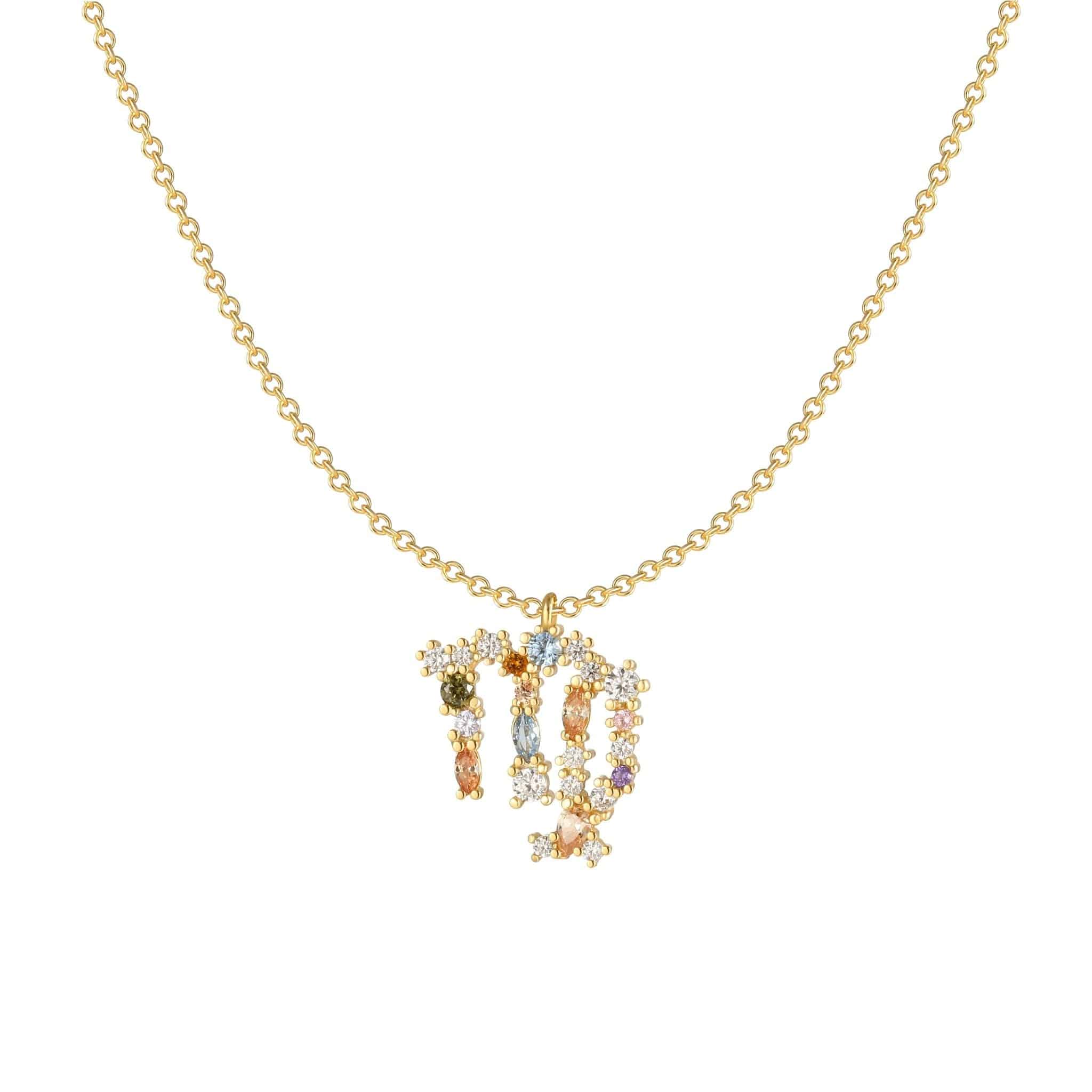 Celestia - Elegant Celestial Star Necklace in Silver