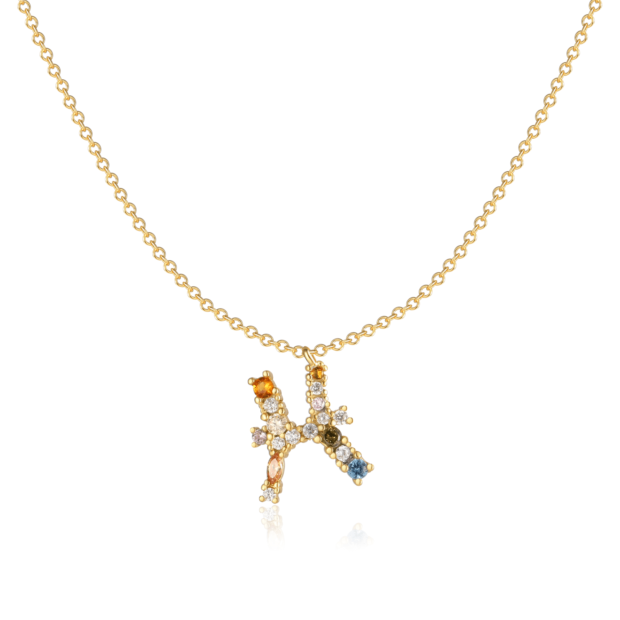 Celestia - Elegant Celestial Star Necklace in Silver