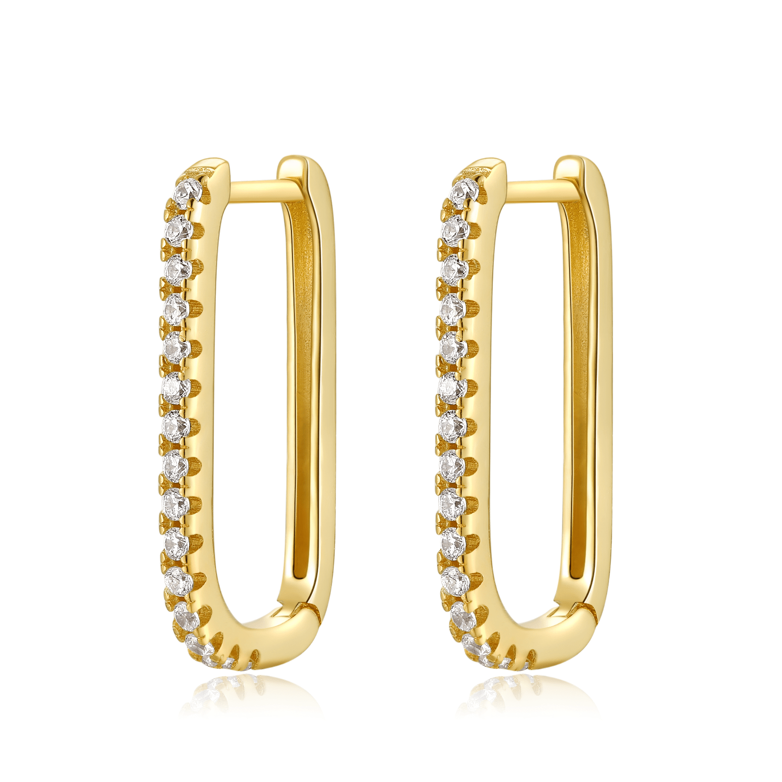 Inez - Elegant Vertical Zirconia Drop Earrings