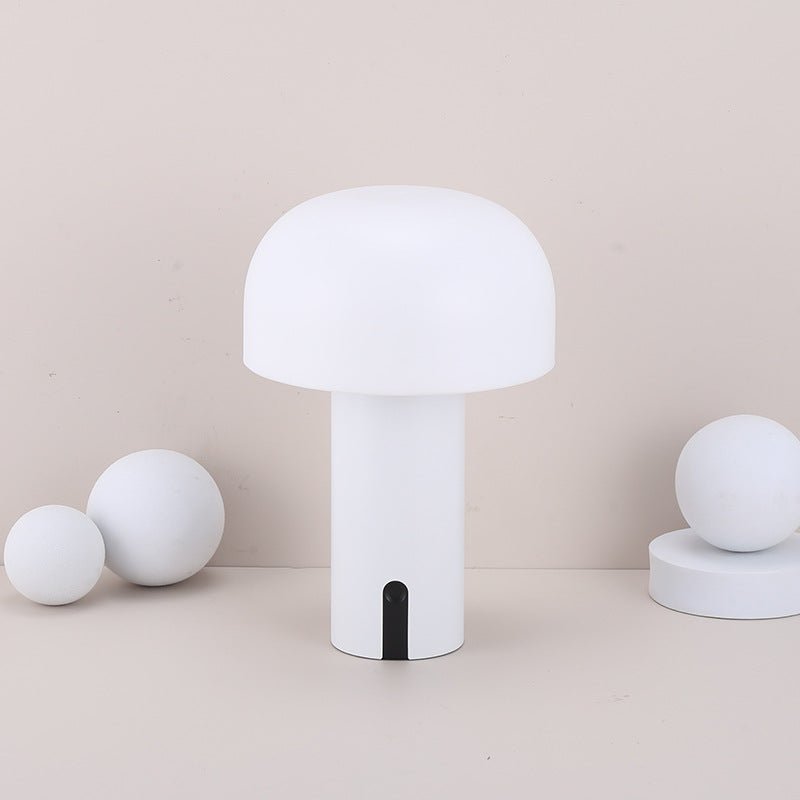MushroomGlow Table Lamp - Elegant Cordless Light with Touch Control