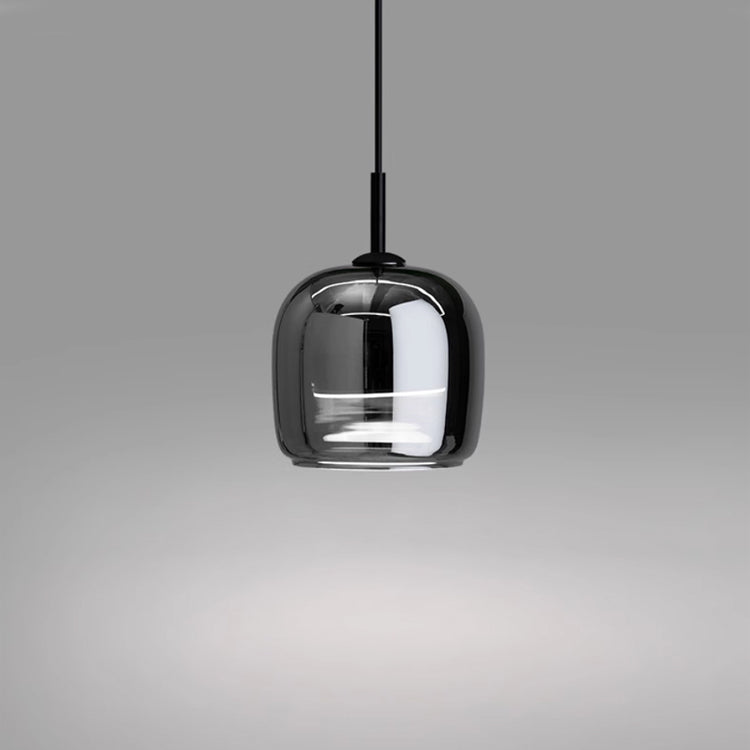 MidnightShine Lamp - Modern Black Glass Pendant Light