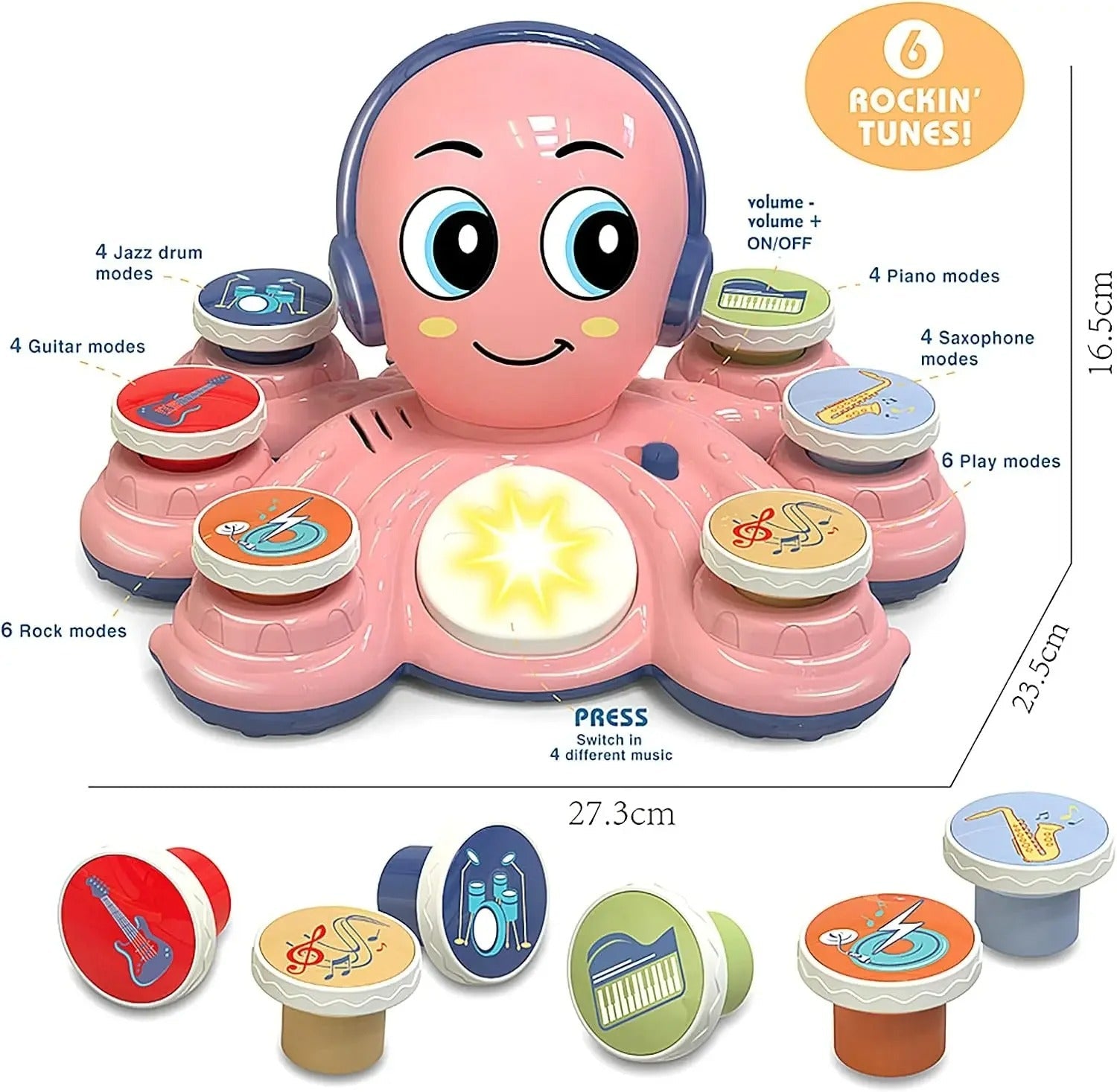 OctoJam - Musical Octopus Toy for Kids