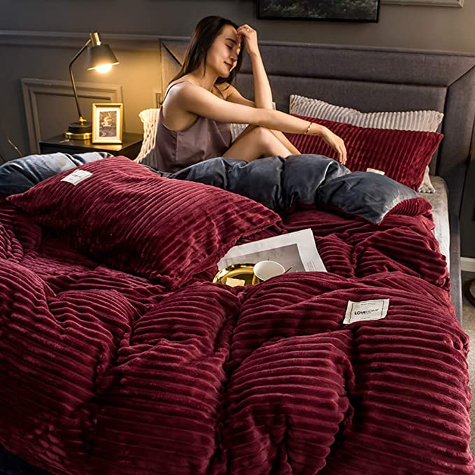 BurrowLux - Cozy Winter Duvet in Fleece and Microfiber