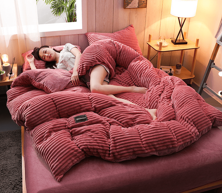 BurrowLux - Cozy Winter Duvet in Fleece and Microfiber