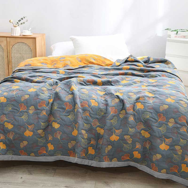 ArborNest - Luxurious Combed Cotton Duvet with Leaf Pattern