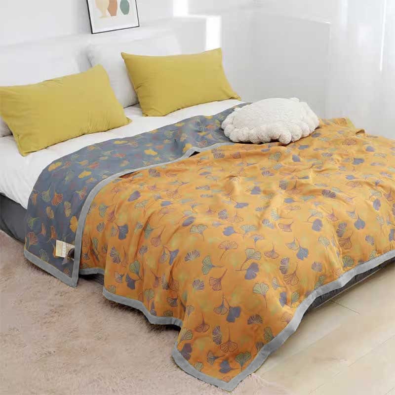 ArborNest - Luxurious Combed Cotton Duvet with Leaf Pattern