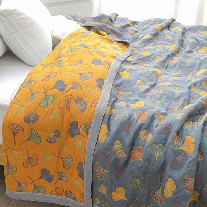 ArborNest - Luxurious Combed Cotton Duvet with Leaf Pattern