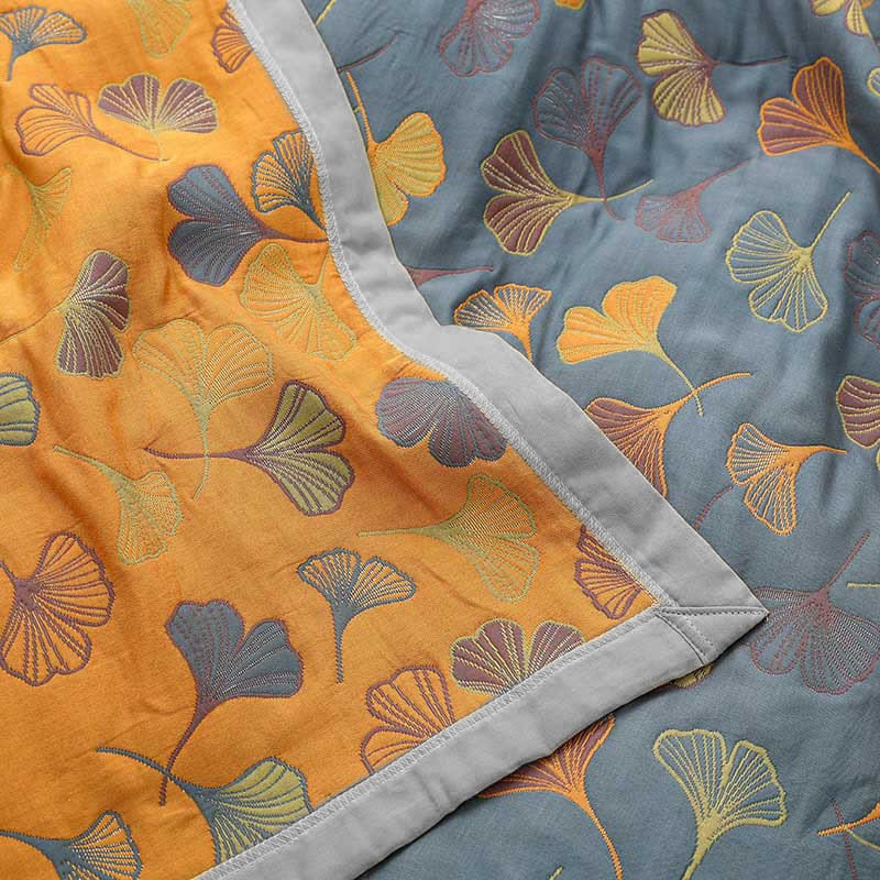 ArborNest - Luxurious Combed Cotton Duvet with Leaf Pattern