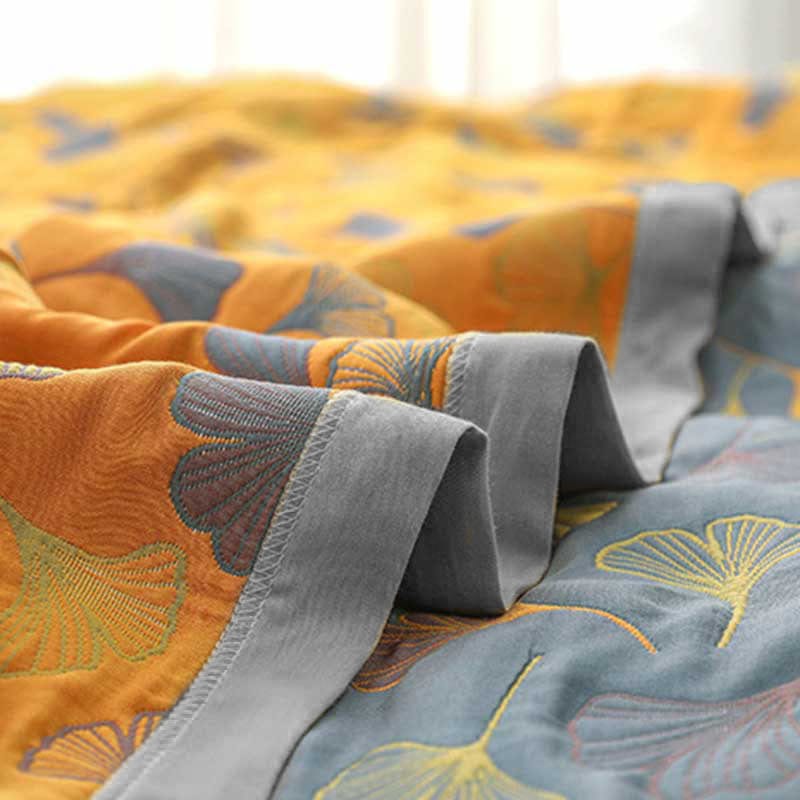 ArborNest - Luxurious Combed Cotton Duvet with Leaf Pattern