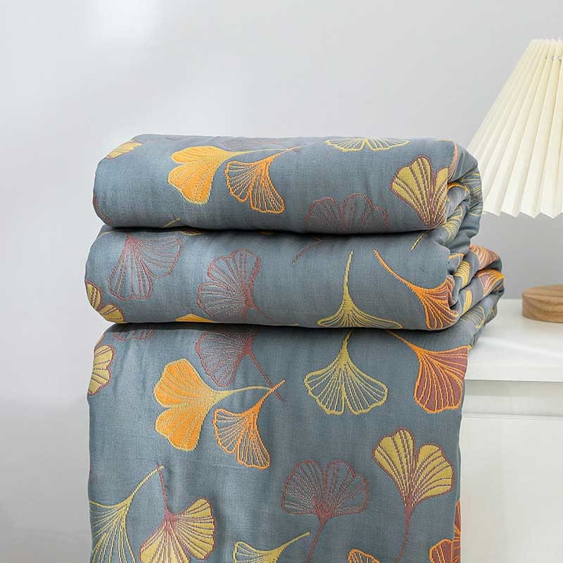 ArborNest - Luxurious Combed Cotton Duvet with Leaf Pattern