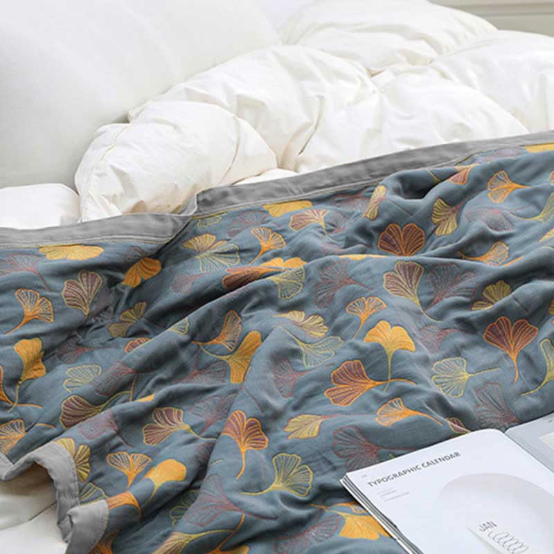 ArborNest - Luxurious Combed Cotton Duvet with Leaf Pattern