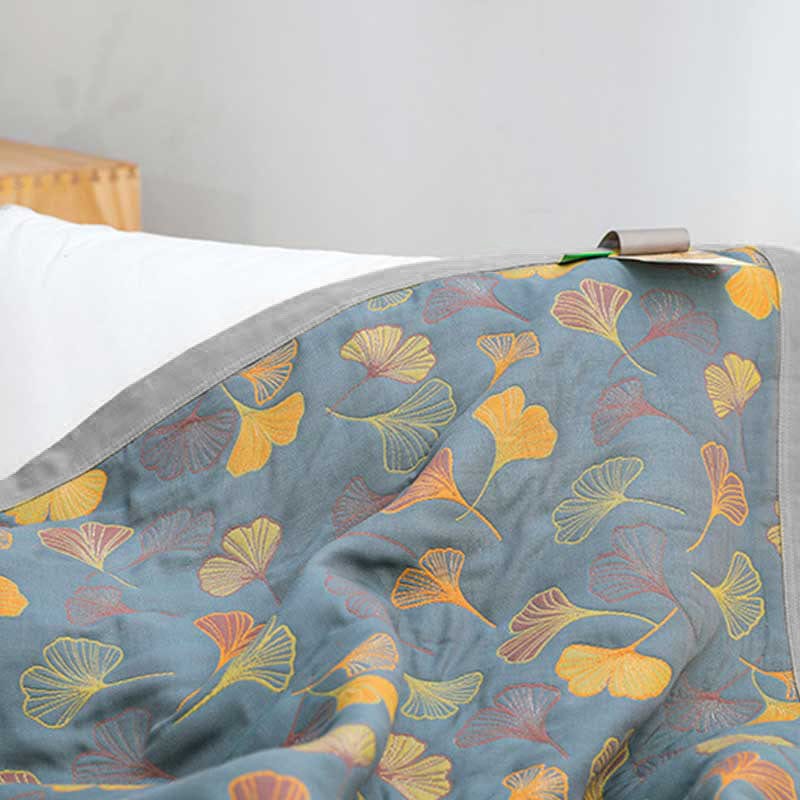 ArborNest - Luxurious Combed Cotton Duvet with Leaf Pattern