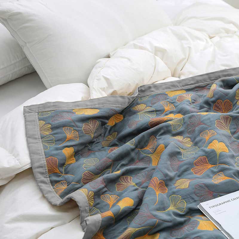 ArborNest - Luxurious Combed Cotton Duvet with Leaf Pattern