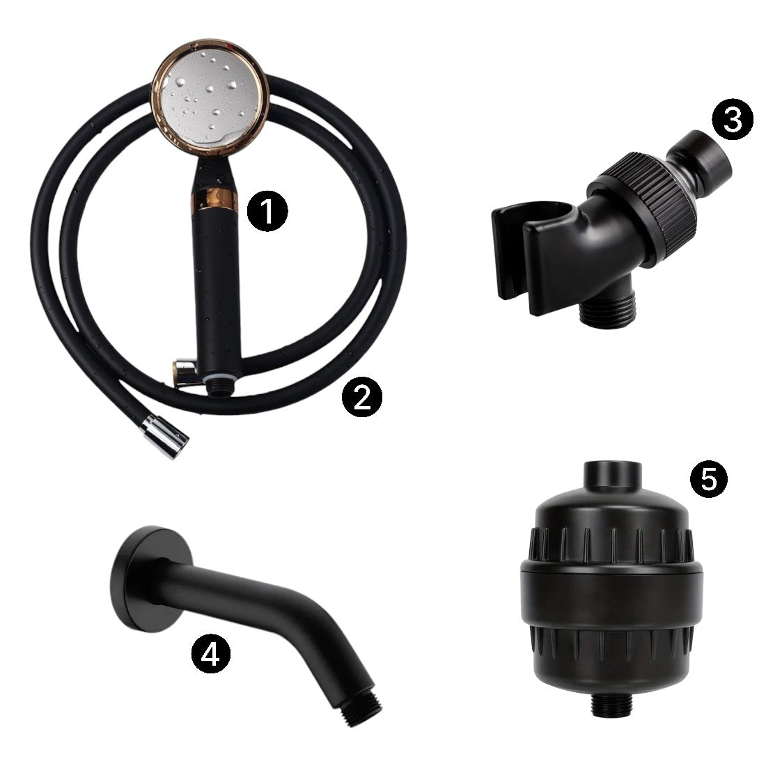 NutrientFlow - Luxury Shower Head with Vitamin C Filtration