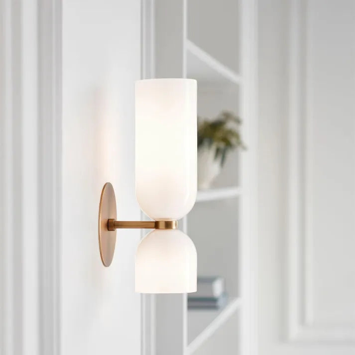 DuoGlow - Modern Glass Wall Sconce for Contemporary Interiors