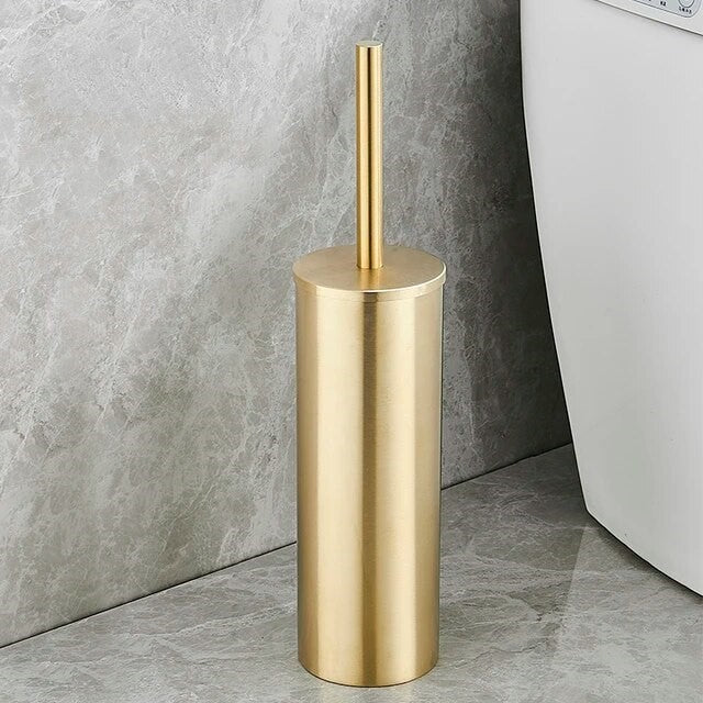Goldy - Elegant Gold Toilet Brush Holder for a Refined Bathroom