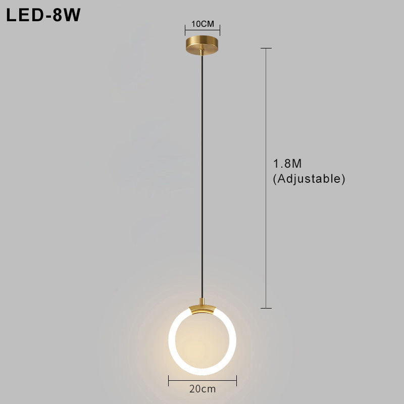 Nordic Elegance - Scandinavian LED Pendant Light with Minimalist Design