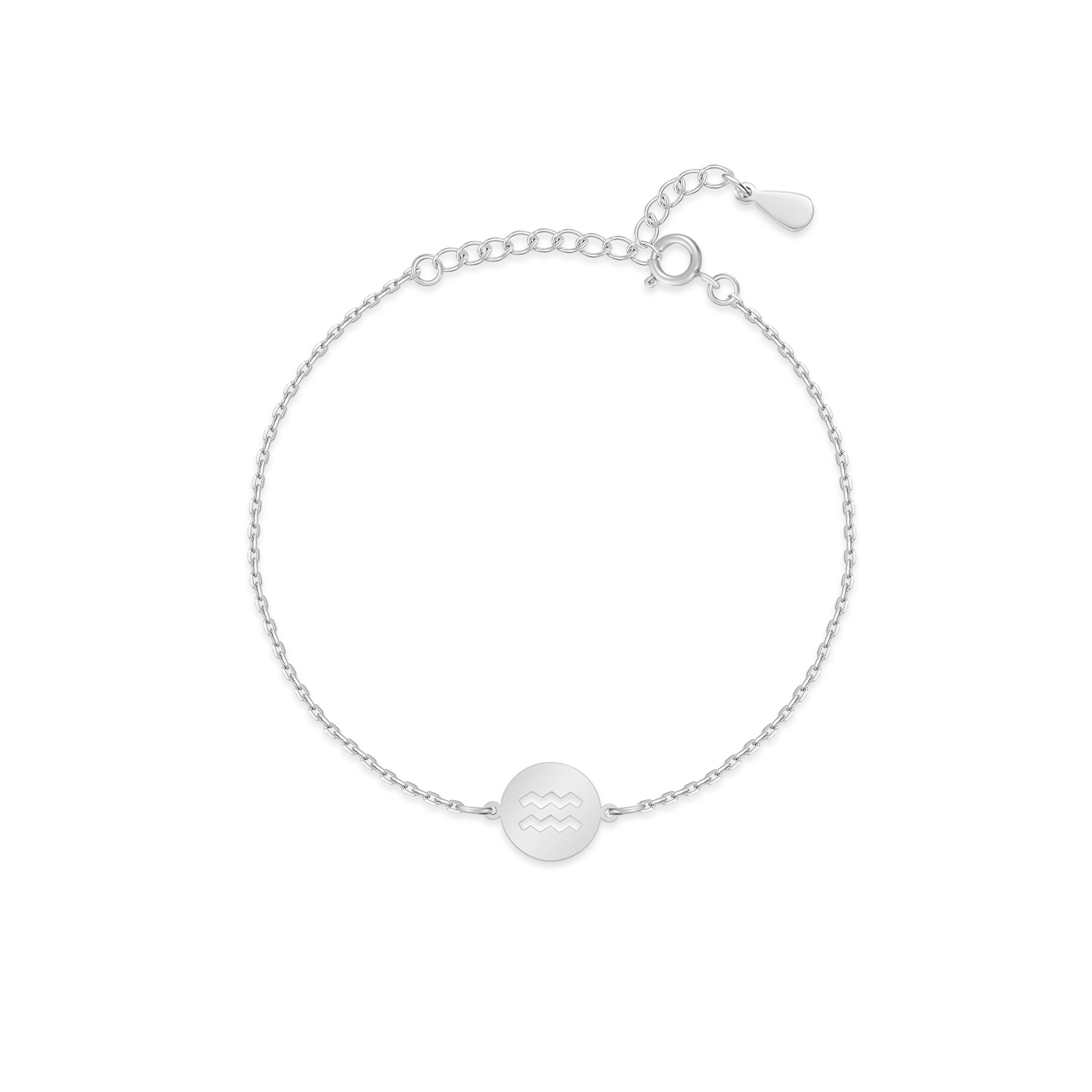 Lyra - Elegant Personalised Silver Zodiac Bracelet